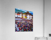 Large crowd at a traditional Bhutanese festival. Acrylic Print