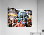 Traditional blue mask at a festival. Acrylic Print
