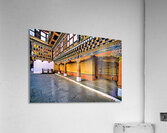 Vibrant ornate Bhutanese temple architecture and stone courtyar Acrylic Print