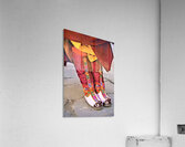 Colorful embroidered traditional boots and robes. Acrylic Print