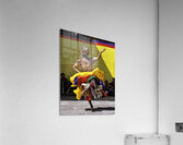 Vibrant masked dancer performs traditional dance. Acrylic Print