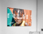 Joyful child smiles in Kavango Region of Namibia Acrylic Print
