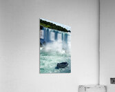 Maid of the Mist boat with tourists at Niagara Falls. Acrylic Print
