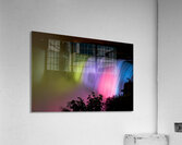 Niagara Falls illuminated with vibrant colors at night. Acrylic Print