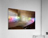 Niagara Falls illuminated at night with colorful lights. Acrylic Print
