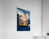 Visitors admire Madonna and Child sculpture by Donatello in muse Acrylic Print