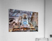 Tourists admire Strasbourg Cathedrals Astronomical Clock Acrylic Print