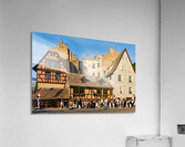 Historic houses and people walking in Petit France Strasbourg Acrylic Print