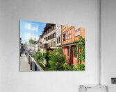 Timber houses by the canal in Strasbourgs Petit France district Acrylic Print