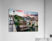Evening dinner at Petit France district in Strasbourg Alsace Acrylic Print