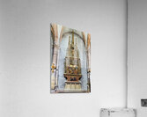 Detailed woodcarving shows religious events in St. Martin Church Acrylic Print