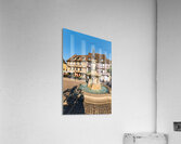 Timber framed houses and fountain in Petite Venise Colmar France Acrylic Print