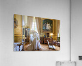 Explore historical fashion in the dress room of Chateau de Cheve Acrylic Print