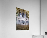 Chartres Cathedral interior with detailed white altar and sculpt Acrylic Print