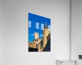 Visit to Carcassonne in France by the medieval fortress walls Acrylic Print
