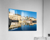 Boats moored at the port of Vannes in Brittany France during day Acrylic Print