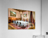 Dining room setup in Chateau dAzay le Rideau in Loire Valley Acrylic Print