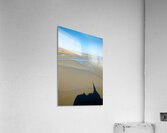 View of Mont Saint Michel abbey during low tide in Normandy Fran Acrylic Print