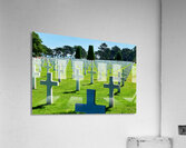 Grave markers at Normandy American Cemetery in Colleville sur Me Acrylic Print