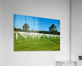 Grave markers at Normandy American Cemetery in Colleville sur Me Acrylic Print