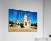 Church of Saint Etienne le Vieux stands in ruins in Caen France Acrylic Print