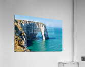 Chalk cliffs of Etretat along the coast of Normandy in France Acrylic Print