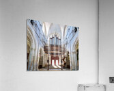 Collegiale Saint Martin church interior in Chablis Burgundy Fran Acrylic Print