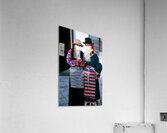 Masked individuals in traditional clothing hold hands in Tibet Acrylic Print