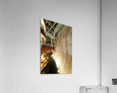 Indoor waterfall with diving sculptures and dining in Dubai UAE Acrylic Print