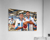 Fishmongers show fresh catch at market in Dubai UAE Acrylic Print