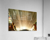 Dubai Mall waterfall features diving sculptures in UAE Acrylic Print