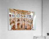 Explore grand shopping mall interior in Dubai with multiple leve Acrylic Print