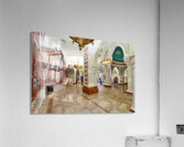 Ornate Middle Eastern interior with chandeliers in Dubai UAE Acrylic Print