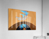Entrance to Dubai Aquarium Underwater Zoo with glowing shark sig Acrylic Print