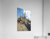 Visitors exploring Marienplatz near Munich Town Hall in Bavaria Acrylic Print