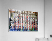 Display of hookahs for sale in Dubai cafe with many options Acrylic Print
