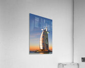 Burj Al Arab hotel at sunset in Dubai UAE with beautiful sky Acrylic Print