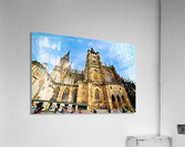 Majestic St. Vitus Cathedral Prague under a blue sky. Acrylic Print