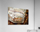 Grand baroque library with painted ceilings and countless books. Acrylic Print