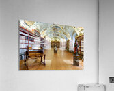 Vast ornate library with countless books painted ceiling and  Acrylic Print