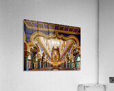 Stunning ornate synagogue interior featuring colorful arches an Acrylic Print