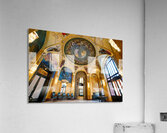 Grand hall with elaborate murals dome and stained glass. Acrylic Print