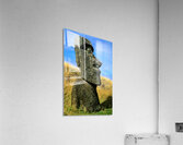 Iconic Moai statue stands tall on Easter Island. Acrylic Print