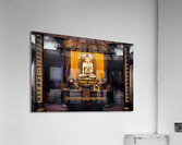 Buddha statue in ornate temple in Shanghai China Acrylic Print