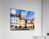 Colorful houses in Fussen along the Romantic Road in Bavaria Acrylic Print