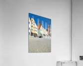 People enjoy meals in Hauptplatz square in Landsberg am Lech Ger Acrylic Print