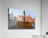 Rothenburg ob der Tauber Market Square with Georgsbrunnen founta Acrylic Print