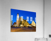 Market square at sunset in Rothenburg ob der Tauber Germany Acrylic Print