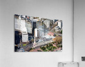 View of Auckland city and Aotea Square from above New Zealand Acrylic Print