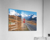 Driving on State Highway 73 near Arthur Pass in New Zealand Acrylic Print
